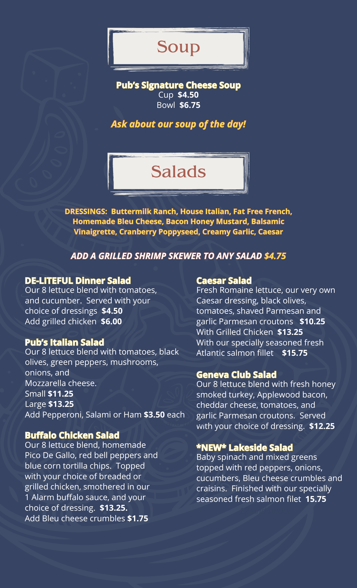 Soup and Salads